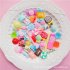 30 Pcs Bag Resin Candy Lollipop Shape Decor for Diy Crafts Decorative Accessaries random