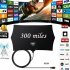 300 Mile Range Antenna TV Digital HD Skywire Antena Digital HDTV 1080p Indoor black