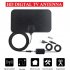 3000miles Range 1080p Hd Digital Tv Antenna Indoor Outdoor Dvb t2 Tv Antenna with Amplifier Signal Booster Black