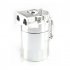 300ML Oil Catch Can Kit Universal Aluminum Oil Separator Catch Can With Breather Filter 6mm 8mm 10mm Adapters Baffled Tank Reservoir Automobile Accessories silv
