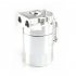 300ML Oil Catch Can Kit Universal Aluminum Oil Separator Catch Can With Breather Filter 6mm 8mm 10mm Adapters Baffled Tank Reservoir Automobile Accessories silv