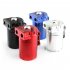 300ML Oil Catch Can Kit Universal Aluminum Oil Separator Catch Can With Breather Filter 6mm 8mm 10mm Adapters Baffled Tank Reservoir Automobile Accessories red