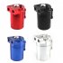 300ML Oil Catch Can Kit Universal Aluminum Oil Separator Catch Can With Breather Filter 6mm 8mm 10mm Adapters Baffled Tank Reservoir Automobile Accessories red