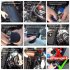 300ML Oil Catch Can Kit Universal Aluminum Oil Separator Catch Can With Breather Filter 6mm 8mm 10mm Adapters Baffled Tank Reservoir Automobile Accessories red