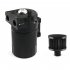 300ML Oil Catch Can Kit Universal Aluminum Oil Separator Catch Can With Breather Filter 6mm 8mm 10mm Adapters Baffled Tank Reservoir Automobile Accessories red