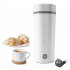 300W Portable Travel Electric Kettle Anti Scalding Design 304 Stainless Steel Fast Water Boil Tea Pot Suitable For Milk Coffee Water Tea White  US plug 