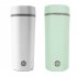 300W Portable Travel Electric Kettle Anti Scalding Design 304 Stainless Steel Fast Water Boil Tea Pot Suitable For Milk Coffee Water Tea Green  US plug 