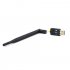 300mbps 5dbi Usb Wifi Adapter Mini Dongle External Wireless Lan Network Card Compatible For Win 7 8 10 Pc Computer black