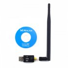 300mbps 5dbi Usb Wifi Adapter Mini Dongle External Wireless Lan Network Card Compatible For Win 7 8 10 Pc Computer black