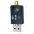 300mbps 5dbi Usb Wifi Adapter Mini Dongle External Wireless Lan Network Card Compatible For Win 7 8 10 Pc Computer black