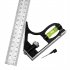 300mm Angle Ruler Built in Spirit Level 45 Degree Woodworking Measuring Tools Set