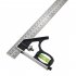 300mm Angle Ruler Built in Spirit Level 45 Degree Woodworking Measuring Tools Set