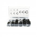 300pcs E-clip Circlip External Retaining Clips Assortment Set 9 Sizes Spring Steel Snap Ring Washers as shown in the picture