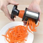 304 Stainless Steel Carrot Rotary Grater Spiral Vegetable  Cutter Zucchini Cutter Spiral Slicer 7 5 7 5cm