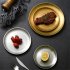 304 Stainless Steel Dinner Food  Plates Round Thicken Cake Fruit Tray Kitchen Dishes Tools 304 Brushed 14cm