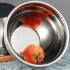 304 Stainless Steel Mixing Bowls Thickened Silicone Bottom Egg Beater Bowl Baking Tool For Cooking Baking silicone bottom Inner diameter 18cm