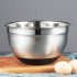 304 Stainless Steel Mixing Bowls Thickened Silicone Bottom Egg Beater Bowl Baking Tool For Cooking Baking silicone bottom Inner diameter 18cm