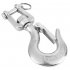 304 Stainless Steel Swivel Lifting Hook Steel Eye Hook With Latch Rigging Accessory 150KG