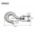 304 Stainless Steel Swivel Lifting Hook Steel Eye Hook With Latch Rigging Accessory 150KG