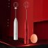 304 Stainless Steel Rechargeable Electric Blender Egg  Beater Portable Household Coffee Blender Red  single head   coffee stick 