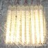 30CM Led Icicle Pick Light Set Of 8 IP65 Waterproof Meteor Shower Rain Light Garland Ice String Light For Christmas Decorations blue 220V EU plug