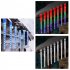 30CM Led Icicle Pick Light Set Of 8 IP65 Waterproof Meteor Shower Rain Light Garland Ice String Light For Christmas Decorations blue 220V EU plug