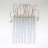 30CM Led Icicle Pick Light Set Of 8 IP65 Waterproof Meteor Shower Rain Light Garland Ice String Light For Christmas Decorations blue 220V EU plug