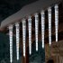30CM Led Icicle Pick Light Set Of 8 IP65 Waterproof Meteor Shower Rain Light Garland Ice String Light For Christmas Decorations blue 220V EU plug
