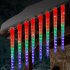 30CM Led Icicle Pick Light Set Of 8 IP65 Waterproof Meteor Shower Rain Light Garland Ice String Light For Christmas Decorations blue 220V EU plug