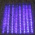 30CM Led Icicle Pick Light Set Of 8 IP65 Waterproof Meteor Shower Rain Light Garland Ice String Light For Christmas Decorations blue 220V EU plug
