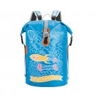 30L Outdoor Swimming Packing Waterproof Trekking Bag Sports Backpack Camping Equipment For Kayaking, Boating, Surfing, Fishing, Rafting, Swimming, Hiking B Blue-Sky Rocket