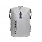 30L Outdoor Swimming Packing Waterproof Trekking Bag Sports Backpack Camping Equipment For Kayaking, Boating, Surfing, Fishing, Rafting, Swimming, Hiking F Grey-WATERPROOF