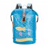 30L Outdoor Swimming Packing Waterproof Trekking Bag Sports Backpack Camping Equipment For Kayaking  Boating  Surfing  Fishing  Rafting  Swimming  Hiking F Grey