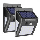 30LEDs Solar Lamp Motion Sensor Wall <span style='color:#F7840C'>Light</span> IP65 Waterproof Emergency for Garden Outdoor <span style='color:#F7840C'>Lighting</span> 2PCS