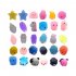30Pcs Mochi Squishy Toys Glitter Mini Animal Shaped Squishies Toys Party Favors for Kids Stress Relief Toys Xmas Gifts
