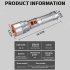 30W LED Flashlight  Battery Powered  Rechargeable  Adjustable Focus  5 Light Modes  Zoomable  IPX4 Waterproof 1500 Lumen Super Bright Flashlight    No batteries i
