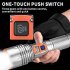 30W LED Flashlight  Battery Powered  Rechargeable  Adjustable Focus  5 Light Modes  Zoomable  IPX4 Waterproof 1500 Lumen Super Bright Flashlight    No batteries i