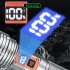 30W LED Flashlight  Battery Powered  Rechargeable  Adjustable Focus  5 Light Modes  Zoomable  IPX4 Waterproof 1500 Lumen Super Bright Flashlight    No batteries i