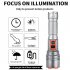 30W LED Flashlight  Battery Powered  Rechargeable  Adjustable Focus  5 Light Modes  Zoomable  IPX4 Waterproof 1500 Lumen Super Bright Flashlight    No batteries i