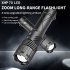 30W LED Mini Flashlight Type c Charging XHP70 Strong Light Aluminum Alloy Hand Lantern For Emergency Camping Hiking 1472 P70 flashlight