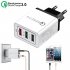 30W QC 3 0 Fast Quick Charger 3 Port USB Hub Wall Charger Adapter gray U S  regulations