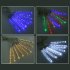 30cm 96LED 8 Tube Waterproof Shower Meteor Rain Light for Wedding Garden Home Party Christmas Xmas Decoration Tree Lights