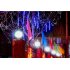 30cm 96LED 8 Tube Waterproof Shower Meteor Rain Light for Wedding Garden Home Party Christmas Xmas Decoration Tree Lights  white U S  regulations