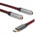 30cm Type C to Dual 3 5mm Jack Male to 2 Female AUX Audio USB C Adapter Cord 30cm