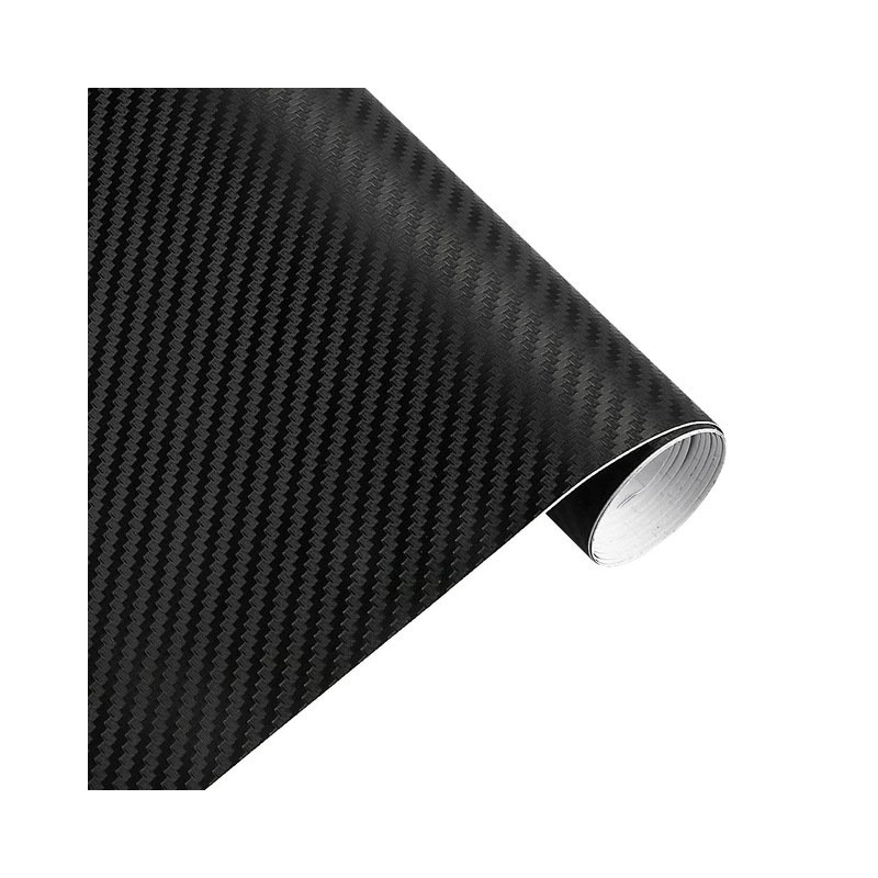 30cmx127cm 3D Carbon Fiber Vinyl Car Twill Wrap Sheet Roll Film Car Stickers  Decals for Motorcycle Car Automobiles Styling Accessories  black
