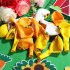 30pcs Sunflower Keychains Set With Organza Bags Thank You Tags Wedding Birthday Party Thanksgiving Gift For Baby Shower Decorations with balloons set