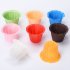 30pcs pack Anti oil Cups Thickened Greaseproof Paper Colorful Cake  Cups True colors
