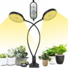 30w Grow Light 156 Leds Sunlike Full Spectrum Plant Growing Lamp Promoting Plant Growth For Indoor Plants 30W  2 heads 