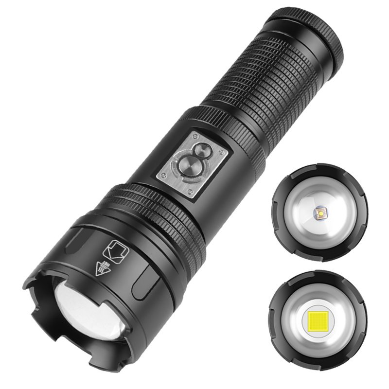 30w Led Flashlight Xhp360 4 Level Strong Light Long-range Camping Light Torch