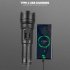 30w Led Flashlight Xhp360 4 Level Multi functional Strong Light Long range Camping Light Torch 1057a White Light Large